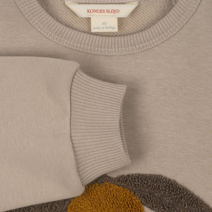 Konges Slojd Baby Sweater Lou Terry Sweat Shirt OCS Oxford Tan koop je bij Babywinkel