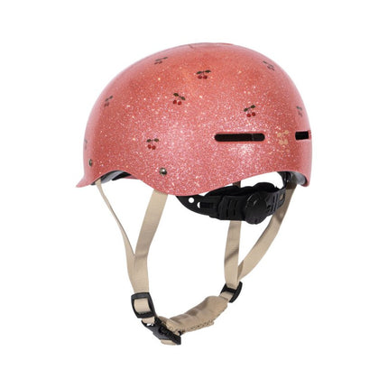 Konges Slojd Bicycle Helmet Glitter Cherry Glitter - Babywinkel - 5715681043028