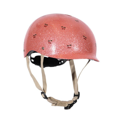 Konges Slojd Bicycle Helmet Glitter Cherry Glitter - Babywinkel - 5715681043028