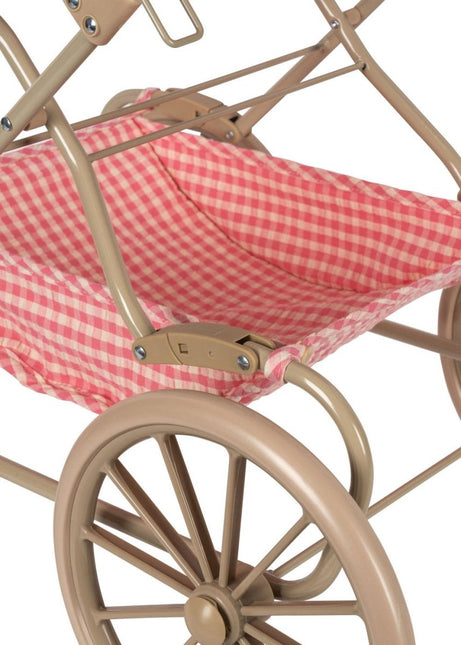 Konges Slojd Cheeky Doll Pram Bubblegum Check - Babywinkel - 5715681067345