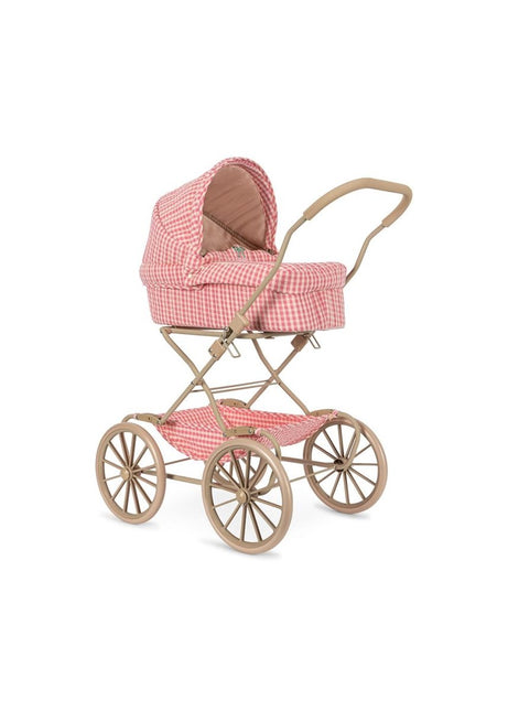 Konges Slojd Cheeky Doll Pram Bubblegum Check - Babywinkel - 5715681067345