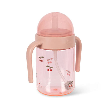 Konges Slojd Drinkfles Met Handvat Cherry Blush koop je bij Babywinkel