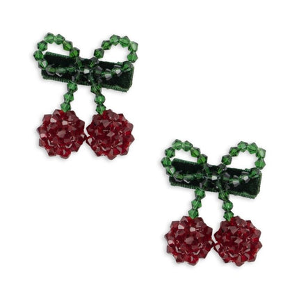 Konges Slojd Haarspeldje Baby Kersen Red/Glitter 2St - Konges Slojd - Babywinkel - 5715681044704