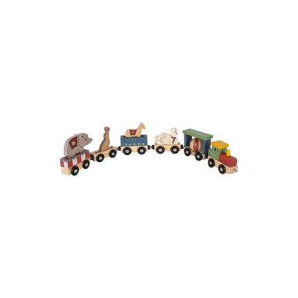 Konges Slojd Houten Dieren Trein Multi - Babywinkel - 5715681132234