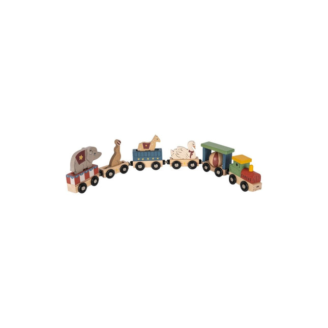Konges Slojd Houten Dieren Trein Multi - Babywinkel - 5715681132234