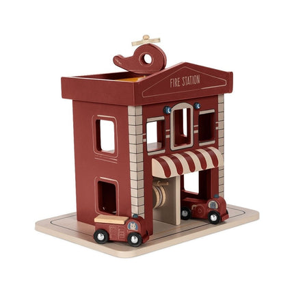 Konges Slojd Houten Speelgoed Brandweerkarzerne - Konges Slojd - Babywinkel - 5715404343541