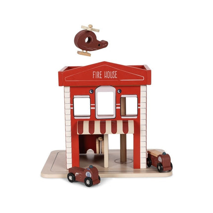 Konges Slojd Houten Speelgoed Brandweerkarzerne - Konges Slojd - Babywinkel - 5715404343541