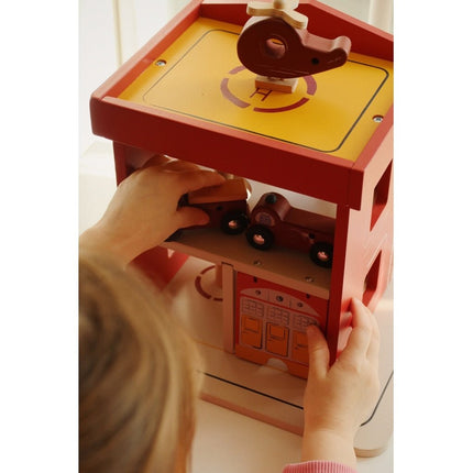 Konges Slojd Houten Speelgoed Brandweerkarzerne - Konges Slojd - Babywinkel - 5715404343541