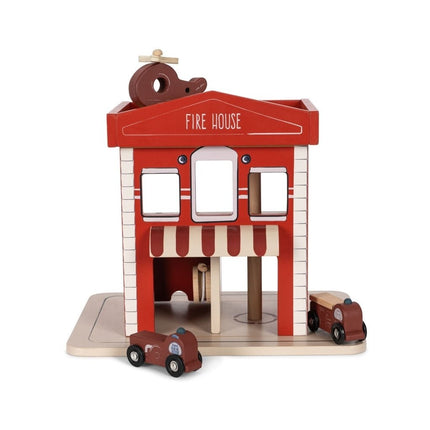 Konges Slojd Houten Speelgoed Brandweerkarzerne - Konges Slojd - Babywinkel - 5715404343541