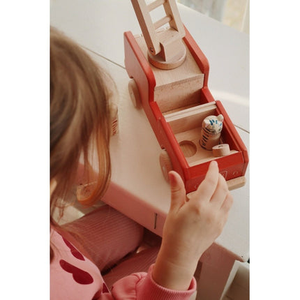 Konges Slojd Houten Speelgoed Brandweerwagen - Konges Slojd - Babywinkel - 5715404343558