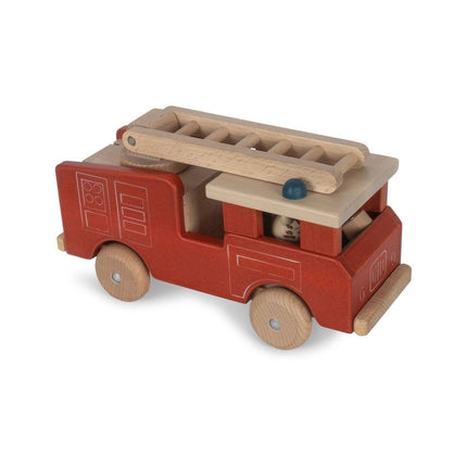 Konges Slojd Houten Speelgoed Brandweerwagen - Konges Slojd - Babywinkel - 5715404343558