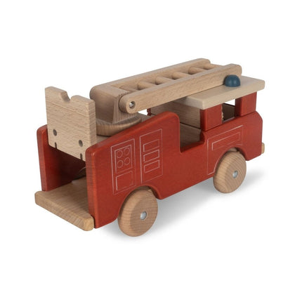 Konges Slojd Houten Speelgoed Brandweerwagen - Konges Slojd - Babywinkel - 5715404343558