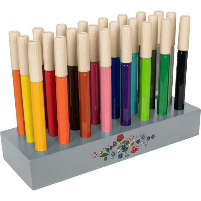 Konges Slojd Houten Speelgoed Markers Block 24 Pcs Multi Mix - Konges Slojd - Babywinkel - 5715404038317