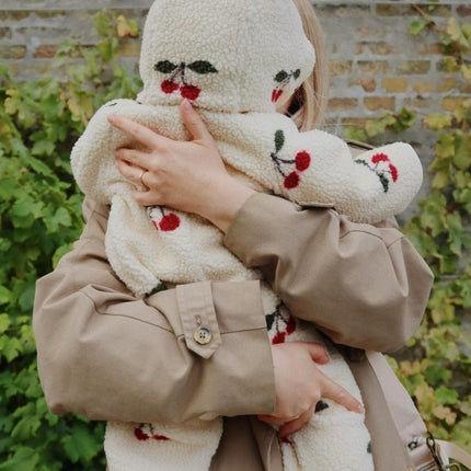 Konges Slojd Kinderonesie Jody Teddy Ma Grande Cerise - Babywinkel - 5715681084830