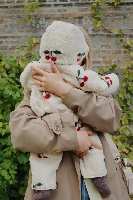 Konges Slojd Kinderonesie Jody Teddy Ma Grande Cerise - Babywinkel - 5715681084830