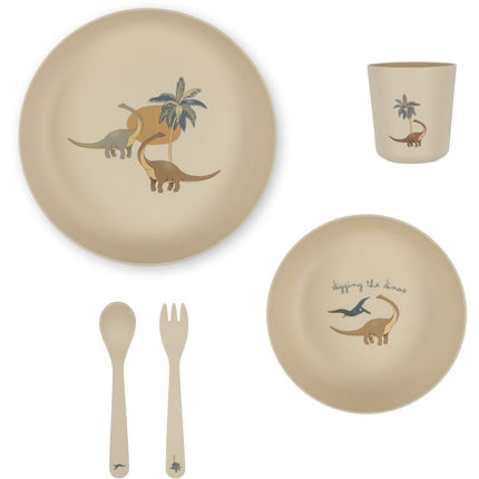 Konges Slojd Kinderservies Dino - Konges Slojd - Babywinkel - 5715404196666