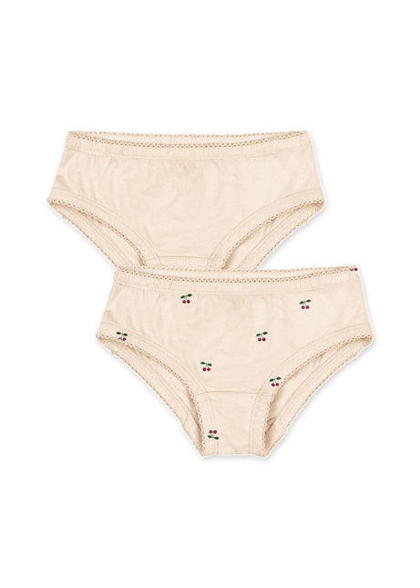 Konges Slojd Meisjes Onderbroeken Cherry/Pearled Ivory 2st koop je bij Babywinkel