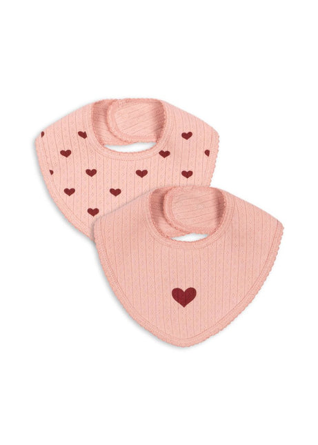 Konges Slojd Minnie 2 Pack Bib Mellow Rose koop je bij Babywinkel
