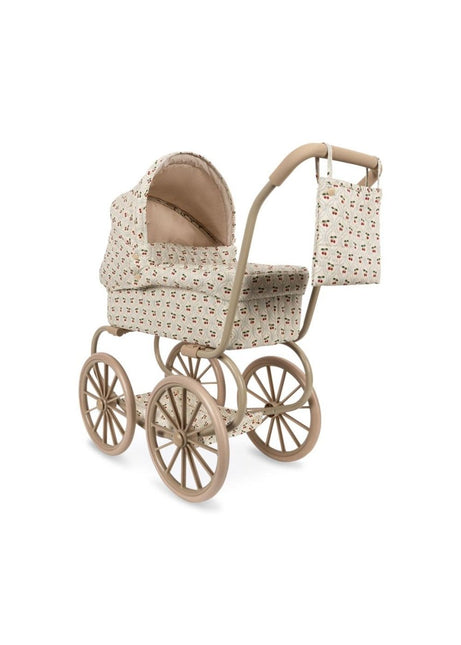 Konges Slojd Minnie Doll Pram Cherry Motif - Babywinkel - 5715681055687