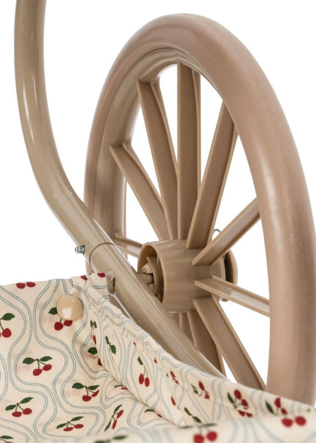 Konges Slojd Minnie Doll Pram Cherry Motif - Babywinkel - 5715681055687