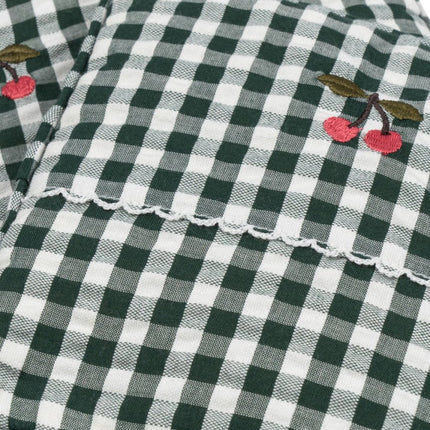 Konges Slojd Poppenbedje Beddengoed Green Check koop je bij Babywinkel