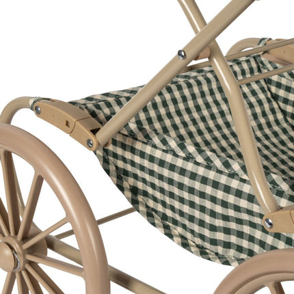 Konges Slojd Poppenwagen Smoke Pine Check koop je bij Babywinkel