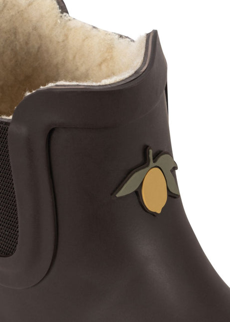Konges Slojd Regenlaarsjes Lemon Lowchocolate Brown koop je bij Babywinkel