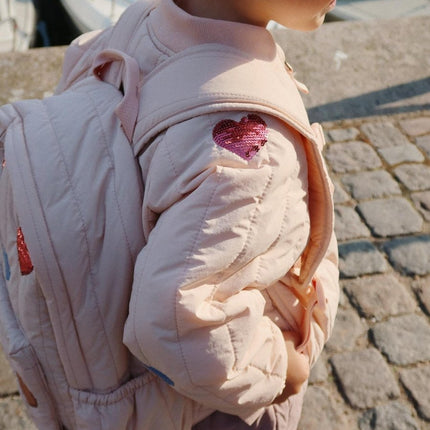 Konges Slojd Rugzak Juno Quilted Sequin Midi Cameo Rose koop je bij Babywinkel