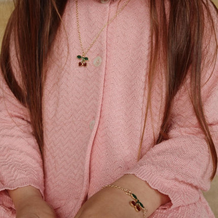 Konges Slojd Sieradenset Cherry Gold - Babywinkel - 5715681043899