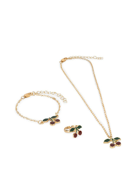 Konges Slojd Sieradenset Cherry Gold - Babywinkel - 5715681043899