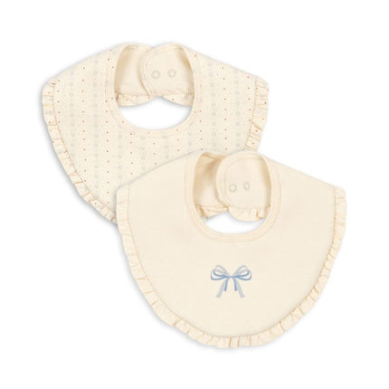 Konges Slojd Slabbetje Fete De Fleur/Seedpearl 2St - Konges Slojd - Babywinkel - 5715681002445