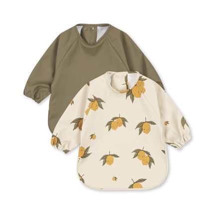 Konges Slojd Slabbetje met Mouwen Sweet And Sour/Aloe 2St - Konges Slojd - Babywinkel - 5715681044834