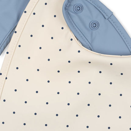 Konges Slojd Slabbetje Navy Dot Rain Washed 2St koop je bij Babywinkel