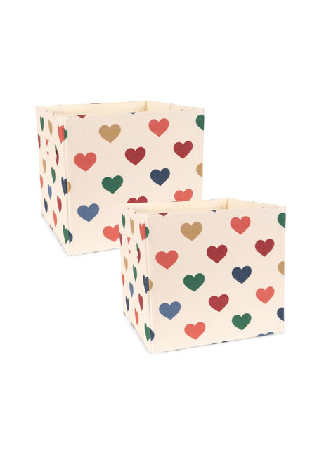 Konges Sløjd Stoffen Opbergmandjes 2 Stuks Coeur Coloré koop je bij Babywinkel