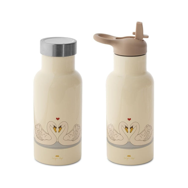 Konges Slojd Thermosfles Swan Beige - Konges Slojd - Babywinkel - 5715404312356