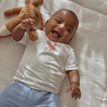 Korte broek blauw Stone Blue koop je bij Babywinkel