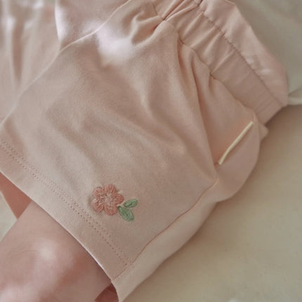 Korte broek roze Blossom koop je bij Babywinkel