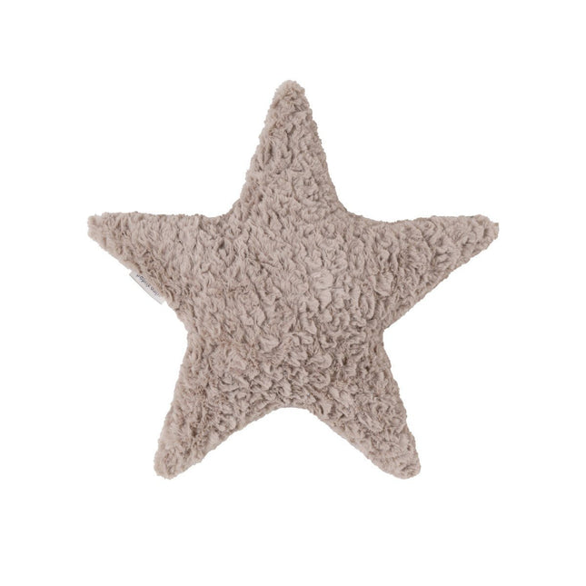 Kussen ster Snow taupe - Babywinkel - 8721052104479