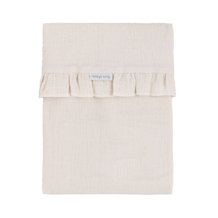 Baby's Only Ledikantlaken Calm Warm Linen Met Ruffel 120X150 Cm koop je bij Babywinkel