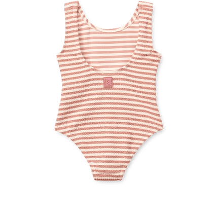 Liewood Badpak Kind Bianco Stripe Coral Blush / Crème De La Crème koop je bij Babywinkel