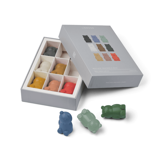 Liewood Kleurpotloden Wallace Yellow Mellow Multi 9St - Liewood - Babywinkel - 5715493389772