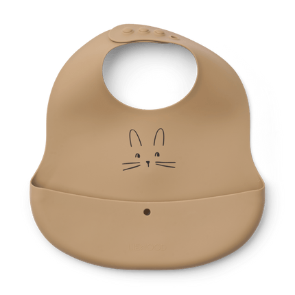 Liewood Slabbetje Ember Rabbit Sandy / Oat koop je bij Babywinkel