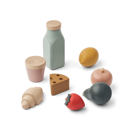 Liewood Speelgoedwinkeltje Florin Play Food & Grocery Basket Sandy Multi Mix - Liewood - Babywinkel - 5715493377984
