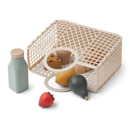 Liewood Speelgoedwinkeltje Florin Play Food & Grocery Basket Sandy Multi Mix - Liewood - Babywinkel - 5715493377984