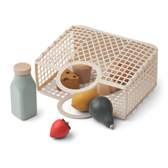 Liewood Speelgoedwinkeltje Florin Play Food & Grocery Basket Sandy Multi Mix - Liewood - Babywinkel - 5715493377984