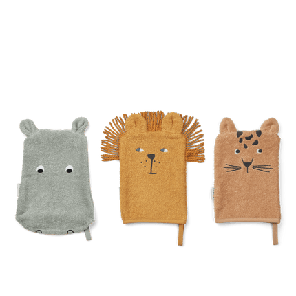 Liewood Washandje Sylvester Safari 3St - Liewood - Babywinkel - 5715335085114