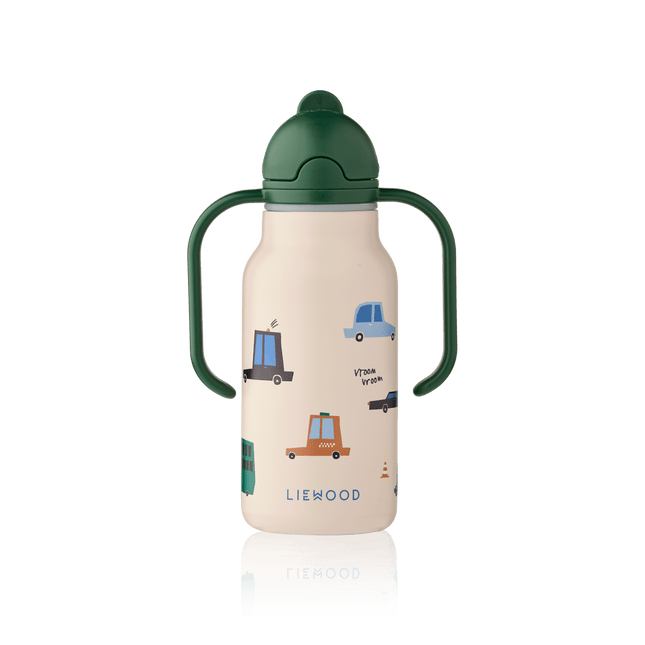 Liewood Waterfles Kimmie Cars / Sandy 250ml koop je bij Babywinkel