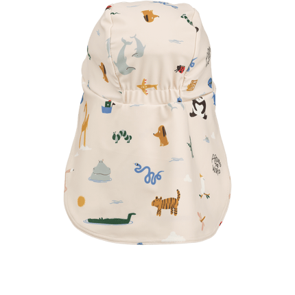 Liewood Zonnehoedje Baby Cecilia Around The World/Sandy koop je bij Babywinkel