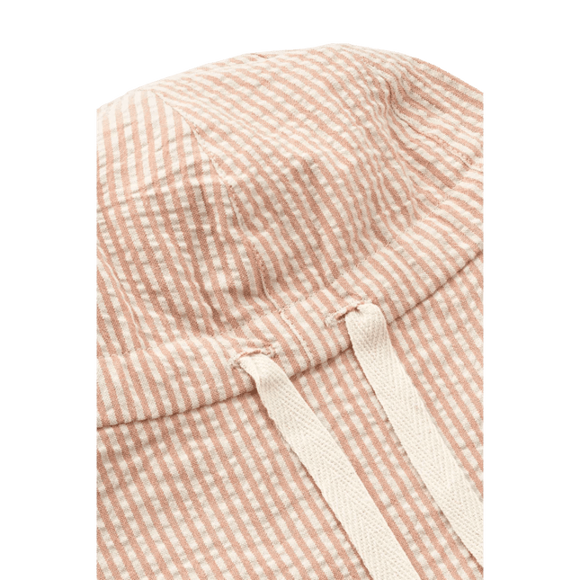 Liewood Zonnehoedje Baby Gorm Omkeerbare Stripe Tuscany Rose / Sandy koop je bij Babywinkel