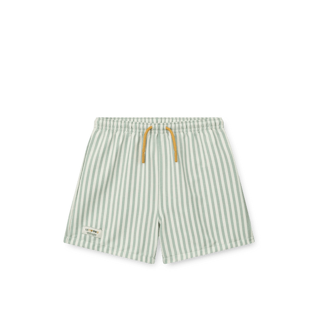 Liewood Zwembroek Kind Duke Stripe Peppermint / Crisp White koop je bij Babywinkel